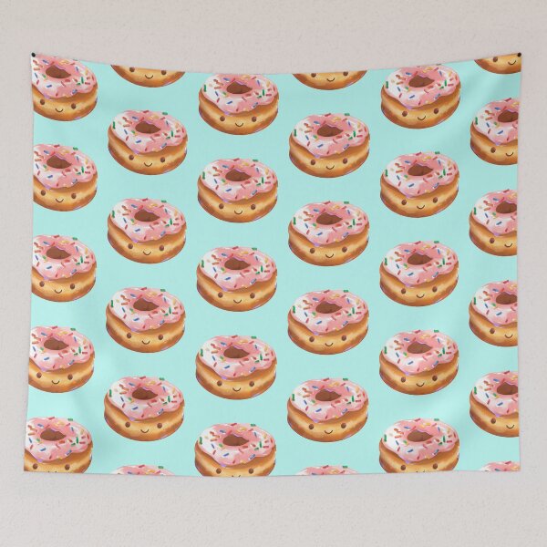Item preview, Happy Strawberry Frosted Donut designed and sold by GalaxyChicken.