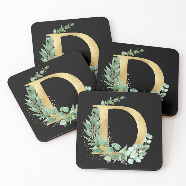 Item preview, watercolor  Gold  alphabet D letters,T-Shirt, women ,wedding, girls, Alphabet | Gold Letters. White Floral Alphabet   Clip art, Watercolor Flowers Alphabet Letters. designed and sold by giantdesigns.