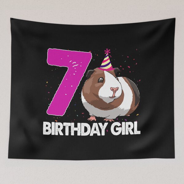 Item preview, Birthday Girl 7 Guinea Pig designed and sold by Bendthetrend.