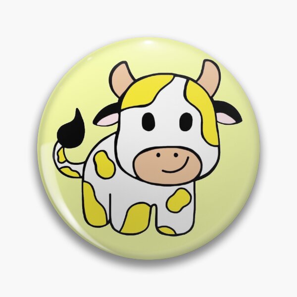 Item preview, Minimalistic Happy And Cute Yellow Baby Cow , Farm Animal designed and sold by Barolina.