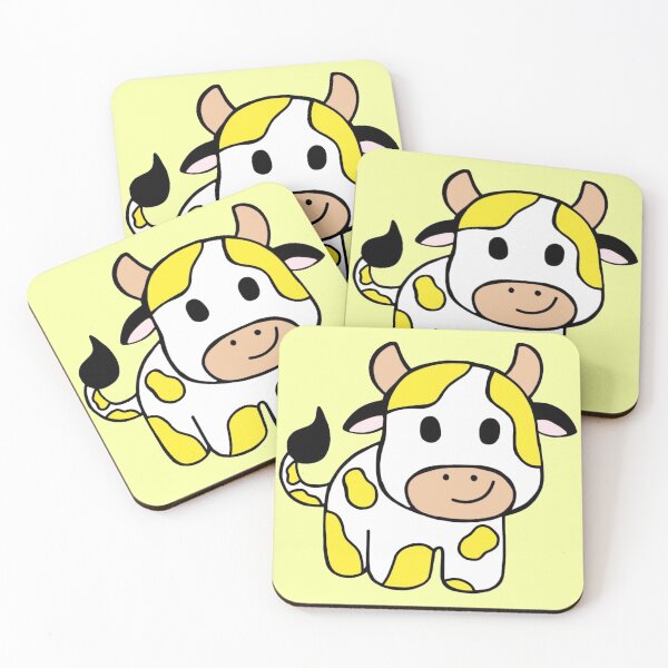 Item preview, Minimalistic Happy And Cute Yellow Baby Cow , Farm Animal designed and sold by Barolina.