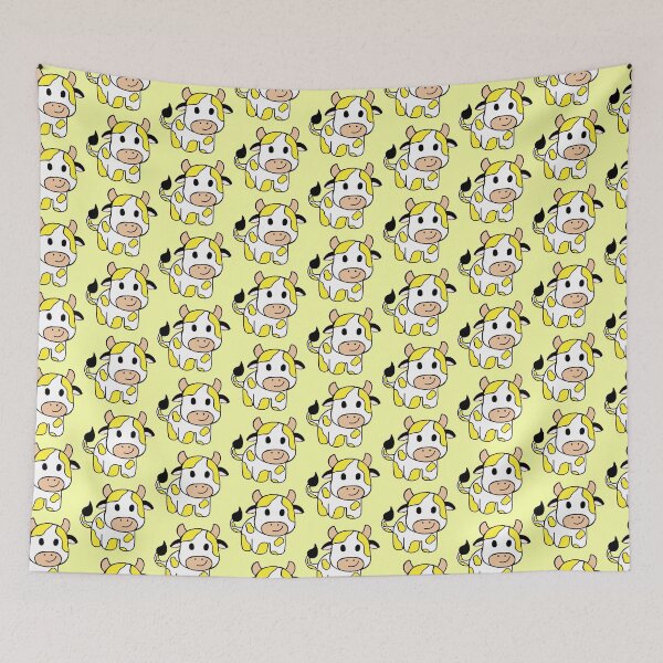 Item preview, Minimalistic Happy And Cute Yellow Baby Cow , Farm Animal designed and sold by Barolina.