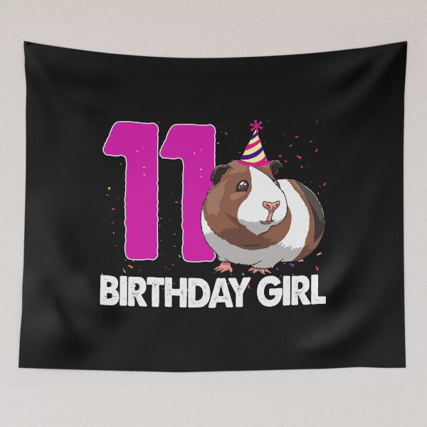 Item preview, Birthday Girl 11 Guinea Pig designed and sold by Bendthetrend.