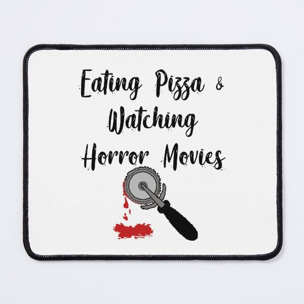 Item preview, Eating Pizza And Watching Horror Movies Black Letters designed and sold by PedroStyle.