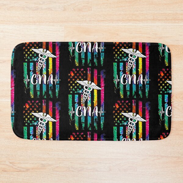 Item preview, CNA colorful flag - CNA Nursing  designed and sold by Designs Of all kinds.
