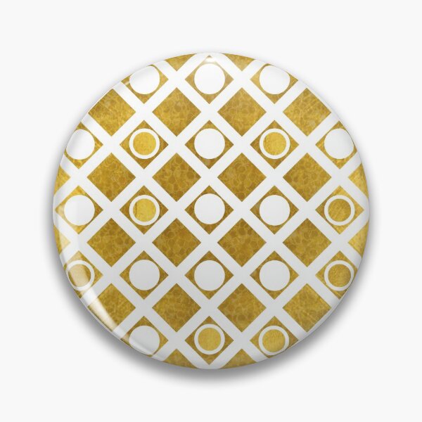 Item preview, Ornamental pattern, grid, dots, gold, white designed and sold by Svitac.