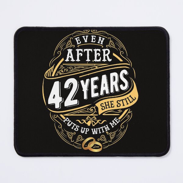 Item preview, Funny Wedding Anniversary Gift 42 years Wedding Marriage Gift Essential T-Shirt designed and sold by Dee Lim.