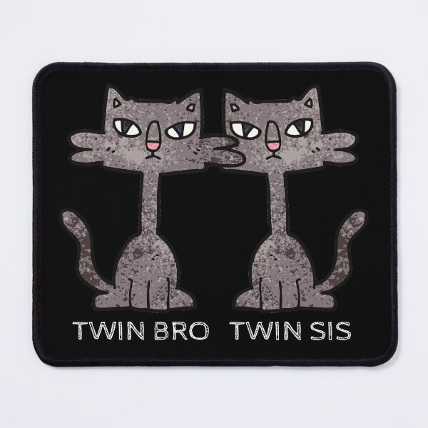 Item preview, Twin Cats Family Portrait designed and sold by Windmill Wildflowers.