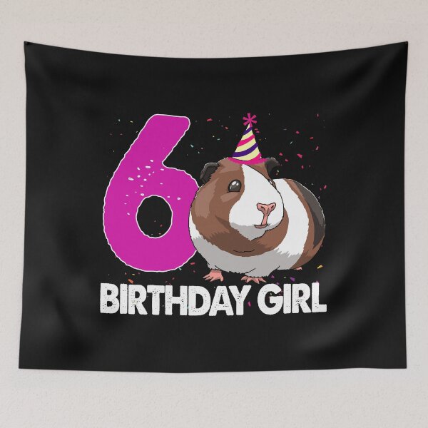 Item preview, Birthday Girl 6 Guinea Pig designed and sold by Bendthetrend.