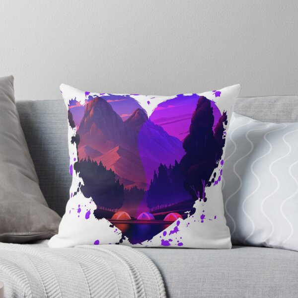 Item preview, Colorful Heart Mountain designed and sold by spaceopy.