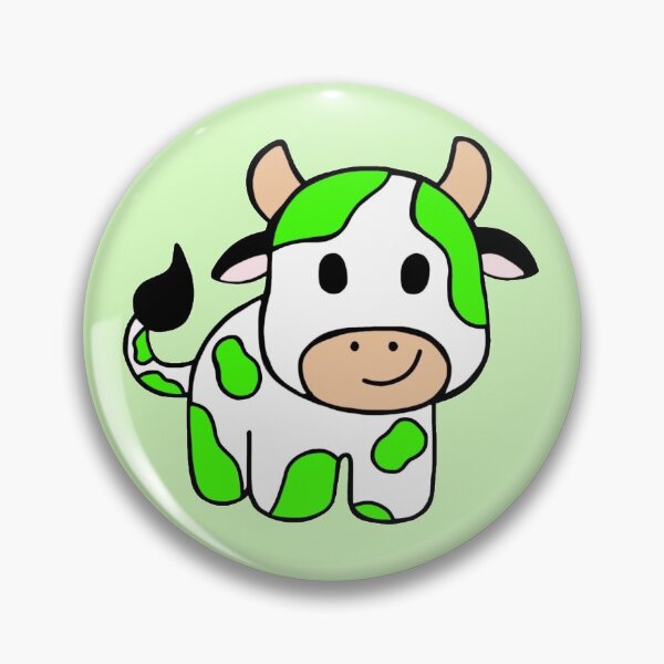 Item preview, Minimalistic Happy And Cute Neon Green Baby Cow , Farm Animal designed and sold by Barolina.