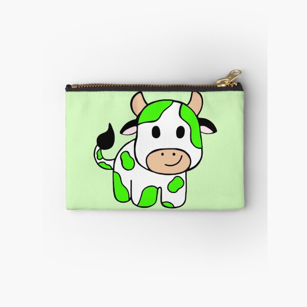 Item preview, Minimalistic Happy And Cute Neon Green Baby Cow , Farm Animal designed and sold by Barolina.