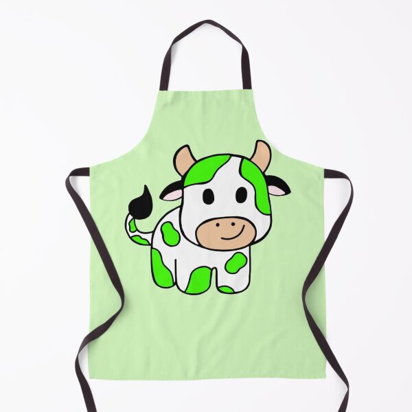 Item preview, Minimalistic Happy And Cute Neon Green Baby Cow , Farm Animal designed and sold by Barolina.