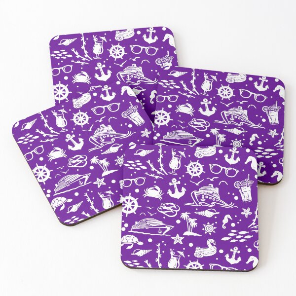 Item preview, Purple Cruise Vacation Pattern designed and sold by AdventureTee.