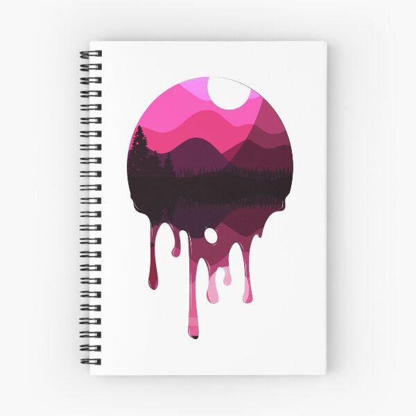 Item preview, Pink mountain drip designed and sold by spaceopy.