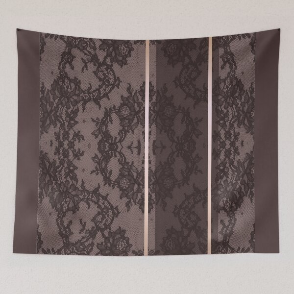 Item preview, Chic Burgundy Red Rosegold Minimal Geometric Floral Lace Pattern  designed and sold by LaceySkies.