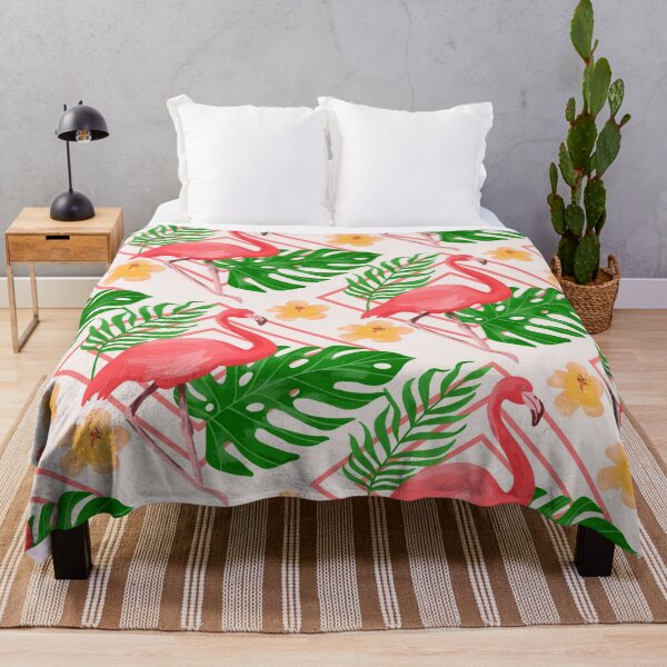 Item preview, Flamingo and flowers designed and sold by Designhub14.