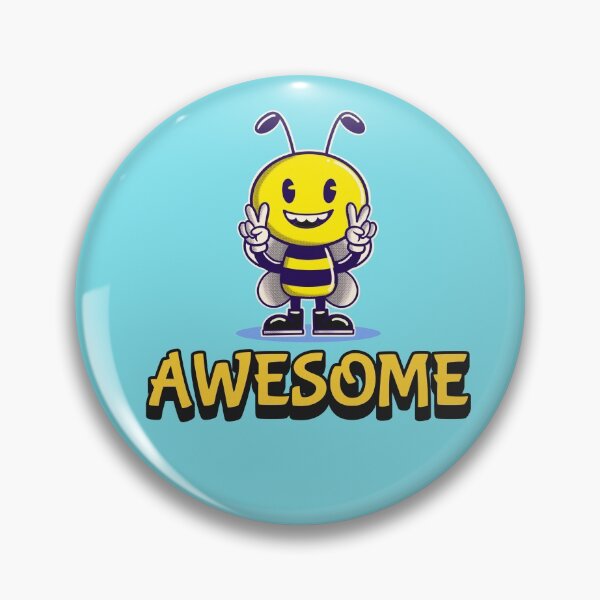 Item preview, Bee Awesome - Peace Sign Bee designed and sold by Trinket-Trickster.