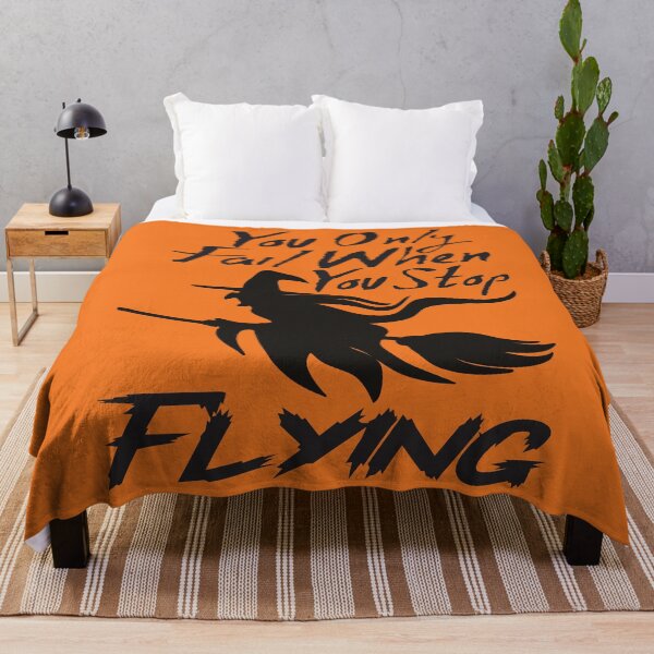 Item preview, You Only Fail When You Stop Flying - Halloween Witch designed and sold by LarrysDesigns.