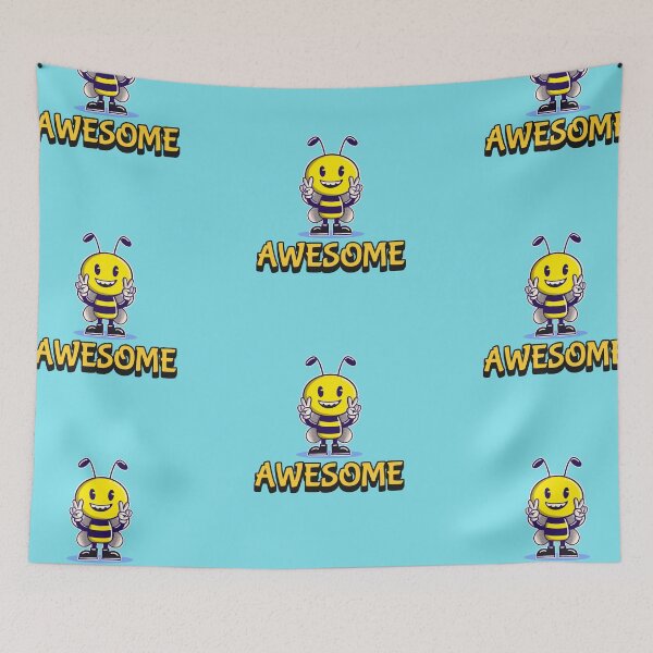 Item preview, Bee Awesome - Peace Sign Bee designed and sold by Trinket-Trickster.