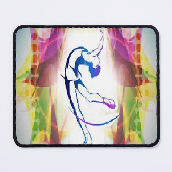 Item preview, BEAUTIFUL,FEMININE,SOFT,DREAMY-LIKE,ICE SKATING GIRL, Psychedelic Arte Abstracto, abstract art design designed and sold by Adri Barnard.