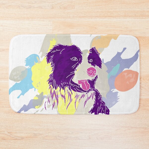 Item preview, Artistic Colorful Dog border collie designed and sold by urban-color.