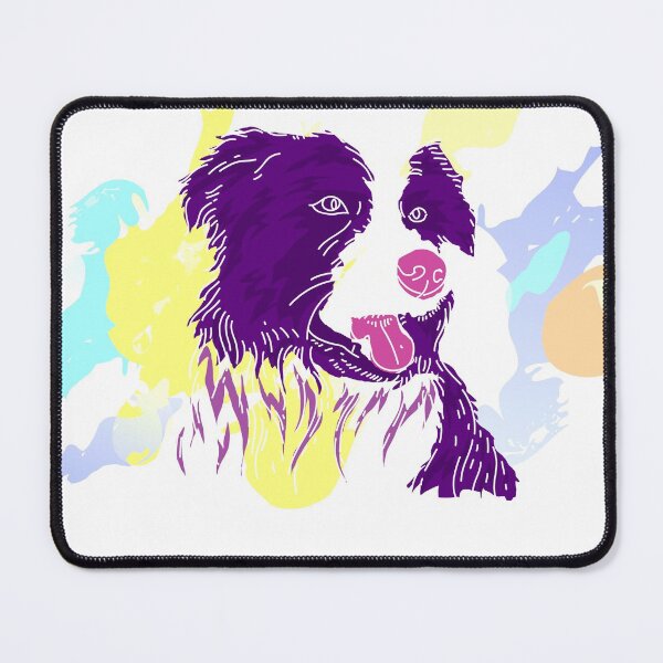 Item preview, Artistic Colorful Dog border collie designed and sold by urban-color.