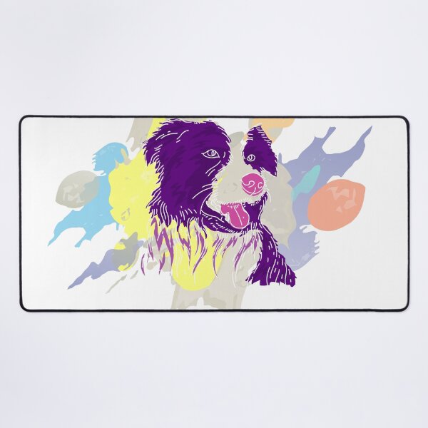 Item preview, Artistic Colorful Dog border collie designed and sold by urban-color.
