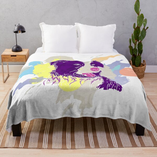 Item preview, Artistic Colorful Dog border collie designed and sold by urban-color.