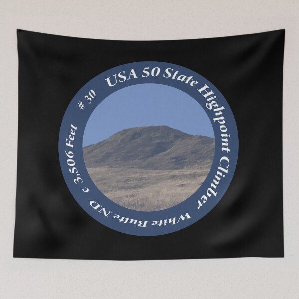 Item preview, White Butte ND 30 of 50 States Highpoint Climbers  designed and sold by janraydesigns.