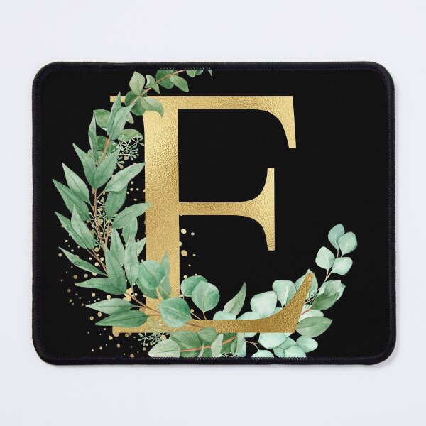 Item preview, watercolor Gold alphabet E letters,T-Shirt, women ,wedding, girls, Alphabet | Gold Letters. White Floral Alphabet Clip art, Watercolor Flowers Alphabet Letters. designed and sold by giantdesigns.
