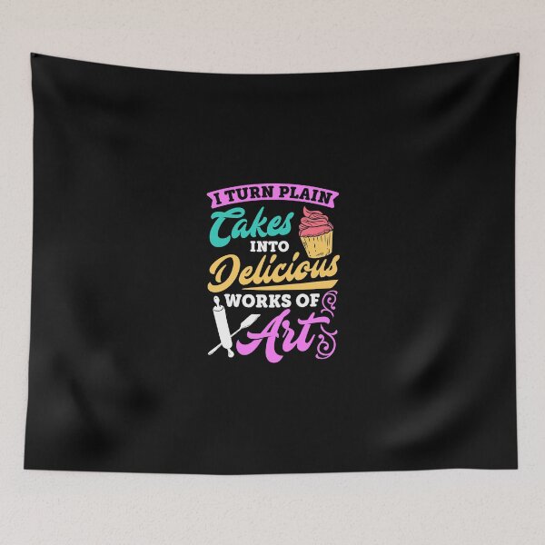 Item preview, I Turn Cakes Into Art Funny Baking Quote Long Sleeve T Shirt designed and sold by soapeselvi.