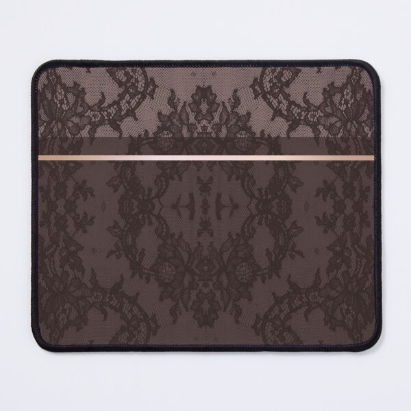 Aperçu de l'œuvre Chic Burgundy Red Rosegold Minimal Geometric Floral Lace Pattern créée et vendue par LaceySkies.