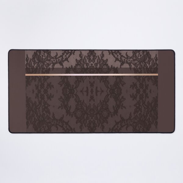 Item preview, Chic Burgundy Red Rosegold Minimal Geometric Floral Lace Pattern  designed and sold by LaceySkies.