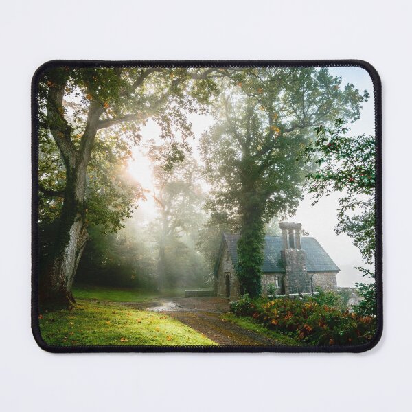 Item preview, At sunrise, the sun’s rays reach the forest’s mysterious Irish ancient stone hut designed and sold by AlbertMi.