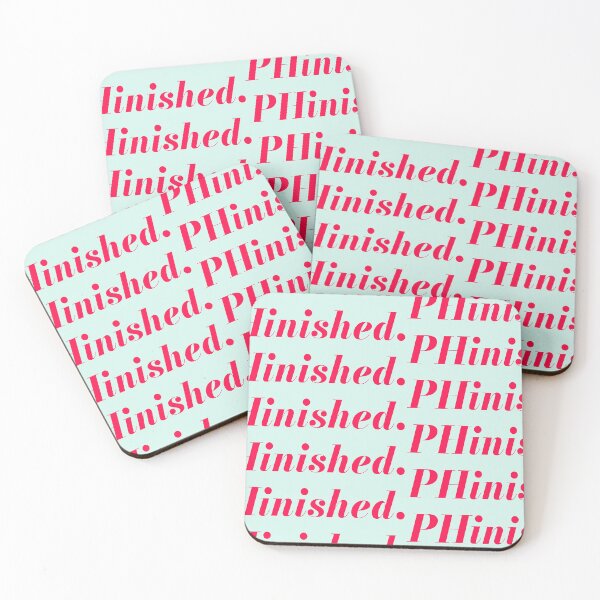 Item preview, PHinished. with Light Mint Background designed and sold by cutetype.