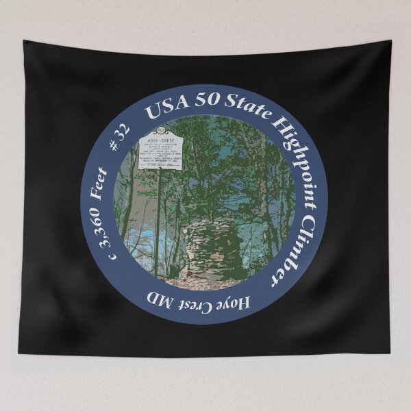 Item preview, Hoye Crest MD 32 of 50 States Highpoint Climbers  designed and sold by janraydesigns.