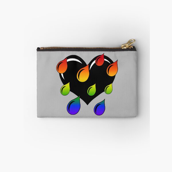 Item preview, Weeping Heart in Black with Rainbow Drops designed and sold by RawSunArt.