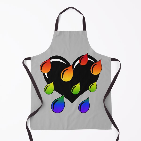 Item preview, Weeping Heart in Black with Rainbow Drops designed and sold by RawSunArt.