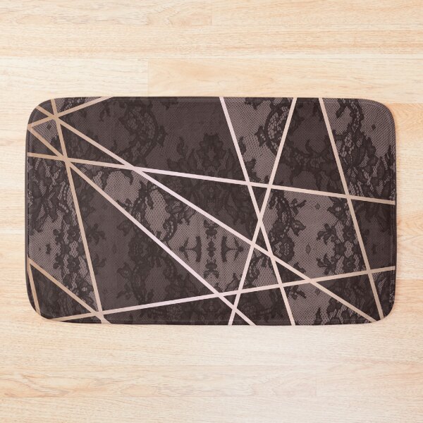 Item preview, Chic Burgundy Red Rosegold Minimal Geometric Floral Lace Pattern  designed and sold by LaceySkies.