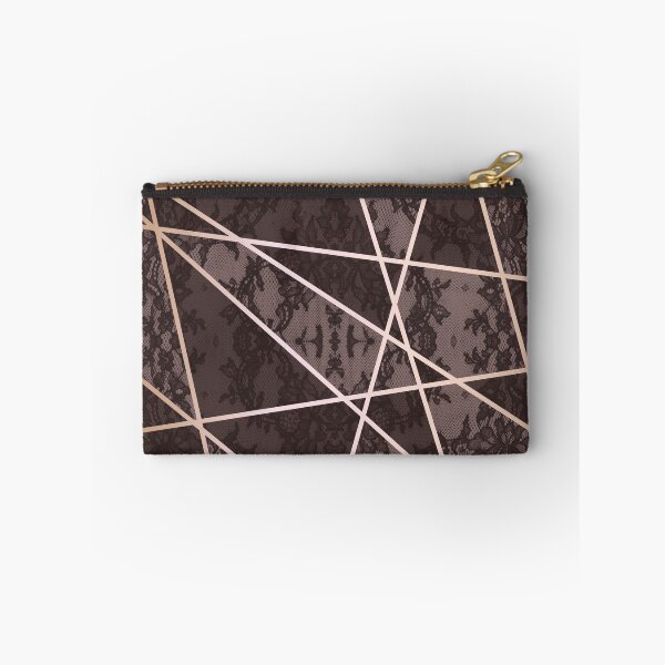 Item preview, Chic Burgundy Red Rosegold Minimal Geometric Floral Lace Pattern  designed and sold by LaceySkies.