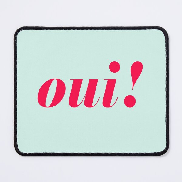 Item preview, Oui! with Light Mint Background designed and sold by cutetype.