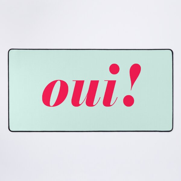 Item preview, Oui! with Light Mint Background designed and sold by cutetype.