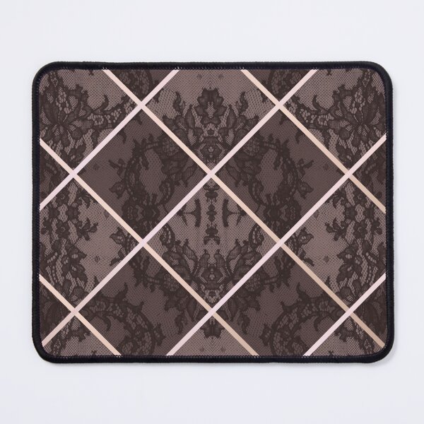 Item preview, Chic Burgundy Red Rosegold Minimal Geometric Floral Lace Pattern  designed and sold by LaceySkies.