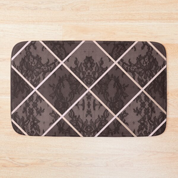Item preview, Chic Burgundy Red Rosegold Minimal Geometric Floral Lace Pattern  designed and sold by LaceySkies.