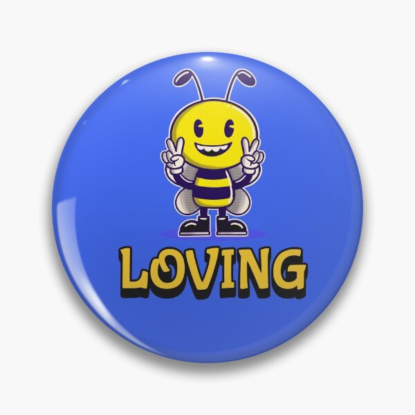 Item preview, Bee Loving - Peace Sign Bee designed and sold by Trinket-Trickster.