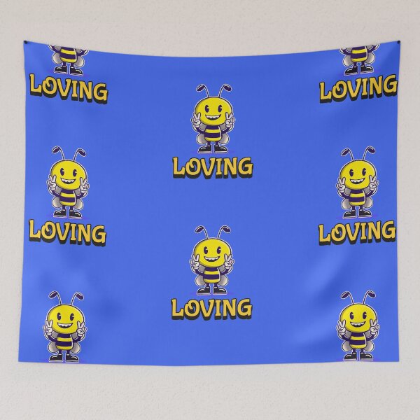 Item preview, Bee Loving - Peace Sign Bee designed and sold by Trinket-Trickster.