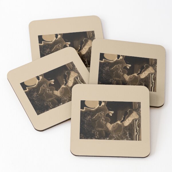 Item preview, Escape at Midnight Fleeing into the Forest under a Full Moon Brown and Beige designed and sold by Beachy.