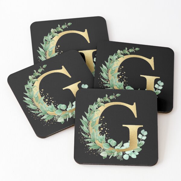 Item preview, watercolor  Gold  alphabet G letters,T-Shirt, women ,wedding, girls, Alphabet | Gold Letters. White Floral Alphabet   Clip art, Watercolor Flowers Alphabet Letters. designed and sold by giantdesigns.