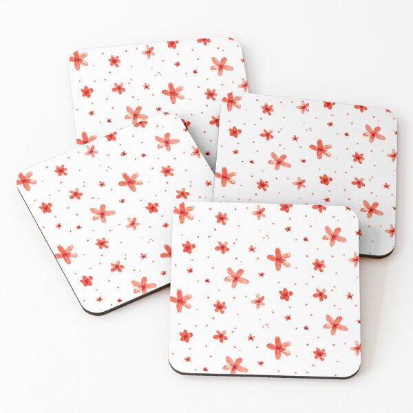 Item preview, Flower Illustrations: Red Daisies Watercolor designed and sold by ChriseryMerch.